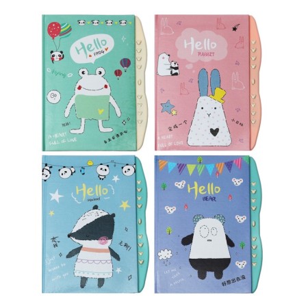 Notebook Gift Book on the castle, A6+, 48 sheets, line "Funny animals", mix