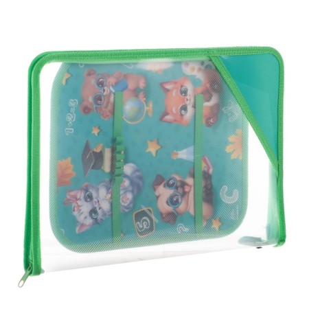 Labor folder A4, 325 x 230 x 25 mm, lightning around, folding bar, plastic, PTR-1, calligrata "animals"-4