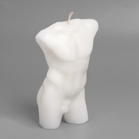 Set of candles on the stand "Man and Woman", white-pink stand-5