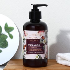 Hand soap is a liquid perfumed “Aroma Theory”, 300 ml, the aroma of jasmine, magnolia, cinnamon, Aroma Theory