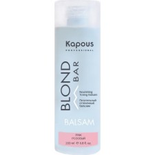 Tinting hair balm Kapous, nutritious, pink tone, 200 ml