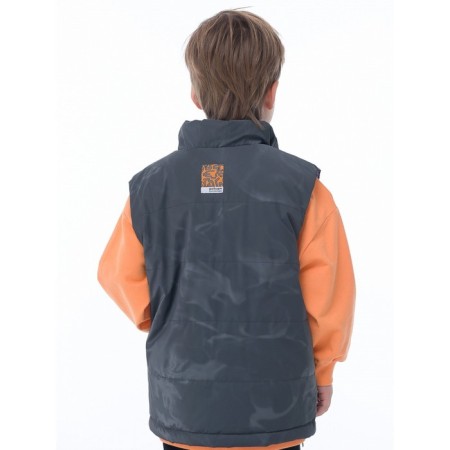 Vest for boys, height 104 cm, black color-3