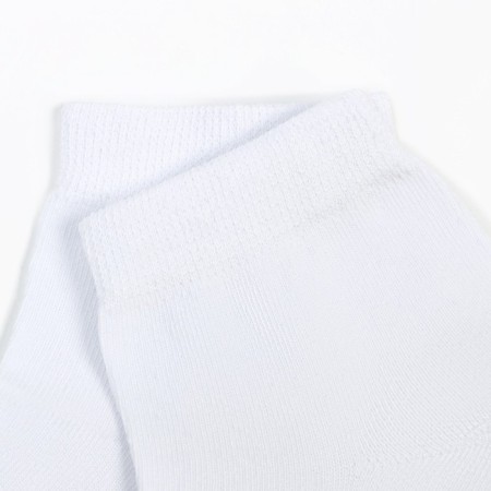 Socks shortened, white color, size 31-2