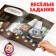A set of books with chering stickers, 4 pcs. 16 pp., A5, Masha and the bear
