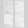 Stencil "wonderful animals" with lines set of 8 pcs 21x29 cm