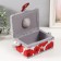 Casket for needlework "Red poppies on white" 18x12x9.5 cm