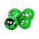 Rubber ball "Smiley", 2.7 cm, Mix color