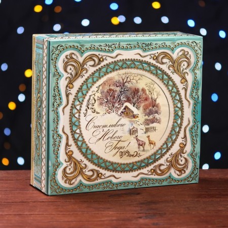 Gift box "Vintage box", 26.4 x 24.1 x 7.6 cm