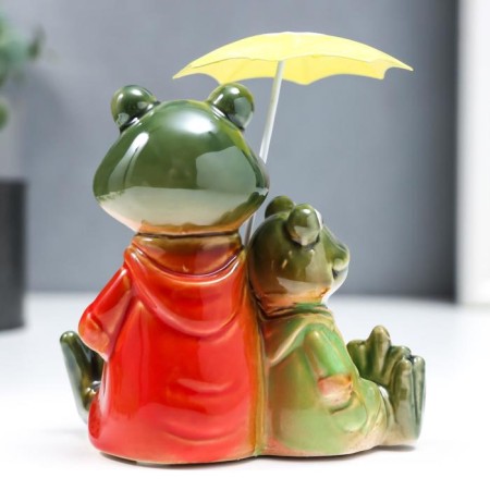 Souvenir Ceramics "Frog - under the umbrella" 12x8x12 cm-3