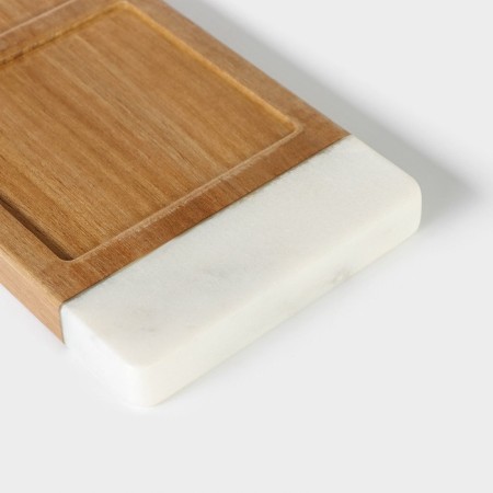 Menzhitsa Magistro Forest Dream, 3 sections, 40 × 10 cm, acacia, marble-4
