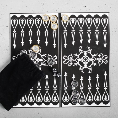 Backgammon in a bag with the field "Scorpio", 13 x 20 cm-3