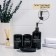A set of accessories for the bathroom "Loft", 4 items (soap dish, soap dispenser 420 ml, 2 cups), black color