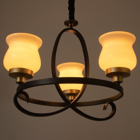 Cante "Country" 3x40W E27 black and gold 50x50x50 cm Bayerlux-3