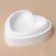 Form for baking and mousse desserts Konfinetta "Heart", silicone, 26 × 26 × 6 cm, white color