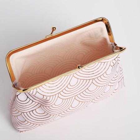 Cosmetic bag on the farmar, white color-2