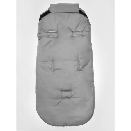 Winter fur envelope for a boy, height 105 cm, color gray color-11