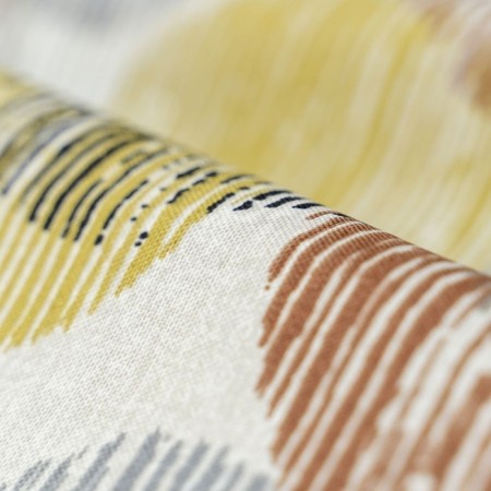 Set of curtains "Mel", size 170x270 cm, yellow color-1