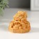 NECKE Polystone for gold "Toad on coins and a pedestal with symbols" 4.2x4.4x4.1 cm