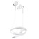 Hoco M101 PRO headphones, wired, vacuum, microphone, 1.2 m, white