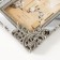 Photo frame Polystone 10x15 cm "Flowers and ornate pattern" silver with a mirror 15.9x1.7x20.5 cm 987726