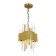Suspended chandelier ST LUCE. SL1633.203.04. Olvera. 4x40 watts, E14, 20x20x37 cm, matte gold color