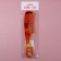 Comb, 22 × 5 cm, color "amber"