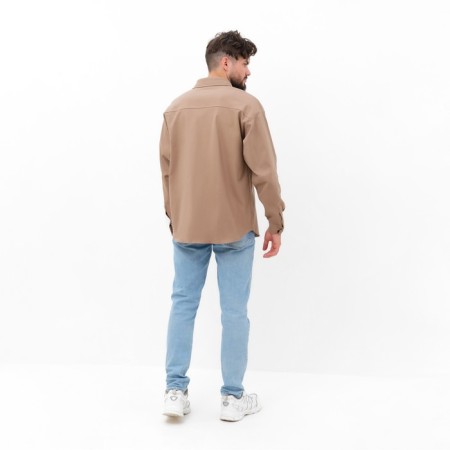 Men's shirt mist overSize size 56, beige-4