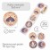 Stick Paper "Boho" d = 3.8 cm 252 pcs in roll