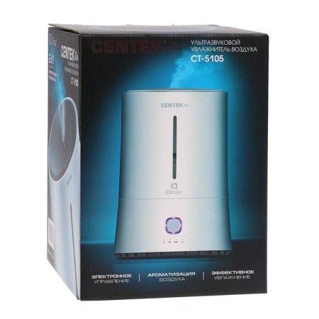 Air humidifier Centek ST-5105, Ultrasvukova, 25 W, 4L, White-3