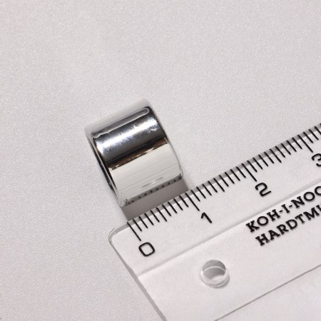 Magnetic lock lock, l = 20 mm, d (internal) = 12 mm, (set 2 pcs.), Silver color-3