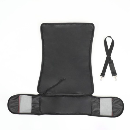 Bag - carrying for animals "strips" with organizer, pink, size L, 47 x 27 x 23 cm-12