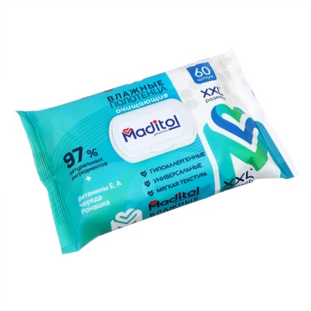Wet towels Maditol, 60 pcs