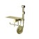 Bronze de Luxe Scandi 708/1br, with hygienic shower, shelf, brass