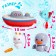 Baby fountain for the bathtub "Beast on a boat", 3 nozzles, works from batteries