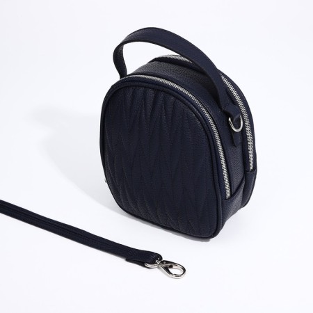 Bag Cross-Bodi Medvedkovo with a zipper, blue color-5