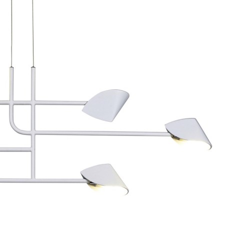 Suspended chandelier Mantra capuccina, LED, 3100LM, 3000K, 1100x150x393 mm, white color-2