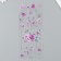 Plot sticker "Rose and beads" mix 26.4x10.4 cm