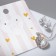 Set 2 objects: earrings, pendant "heart", white color in silver, 43 cm