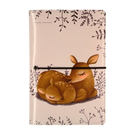 Note book A5, 160 sheets on the Daily Journal rings, Cover artificial leather, an illustration block 80 g/m2, mix-24