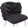 STULL OF THE METALLICASAS RENDI Metal/Fabric, Chrome/Gray 64x70x77 cm