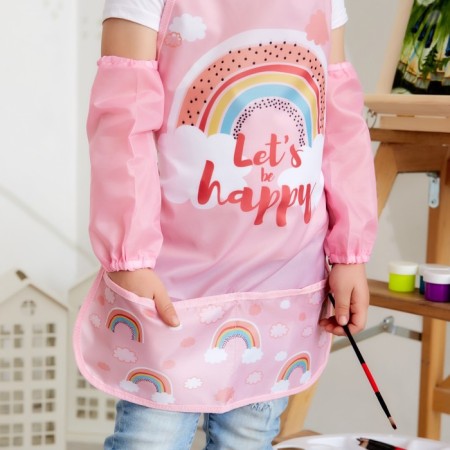 Apron children's apron with overtones Ethel Rainbow, 49 x 39 cm-6