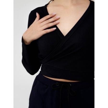 Women's longing, size 44, black color-1