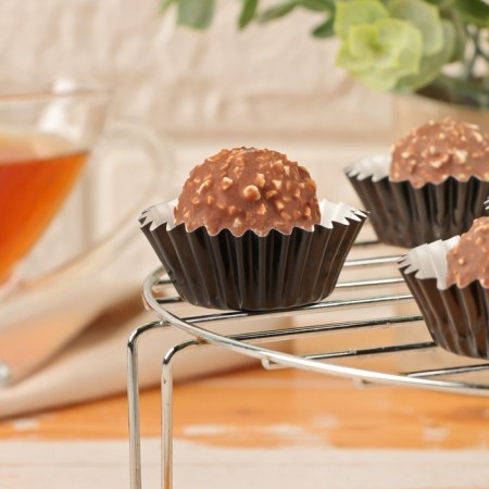 Baking shape round, 3.5 x 2 cm black-3