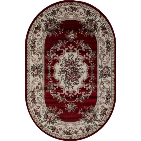 Oval carpet Merinos colizey, size 250x400 cm, color Red