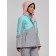 Ski jacket female winter, size 42, pink color
