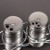 A stainless steel spices set on the stand “metallic”, 100 ml, 2 pcs, silver color