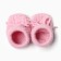 Baby booties, pink color, size 9-11