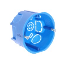 Installation box Luazon Lighting, 68x45 mm, IP20, for continuous walls, blue
