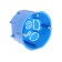 Installation box Luazon Lighting, 68x45 mm, IP20, for continuous walls, blue