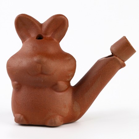 Ceramic "Bunny" whistle, for a painting 3.3 × 6.3 × 6.2 cm-2